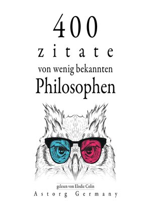cover image of 400 Zitate von wenig bekannten Philosophen